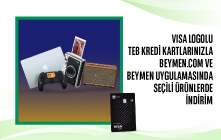 Visa Logolu TEB Kredi Kartlarınızla Beymen.com ve Beymen'de Seçili Ürünlerde İndirim